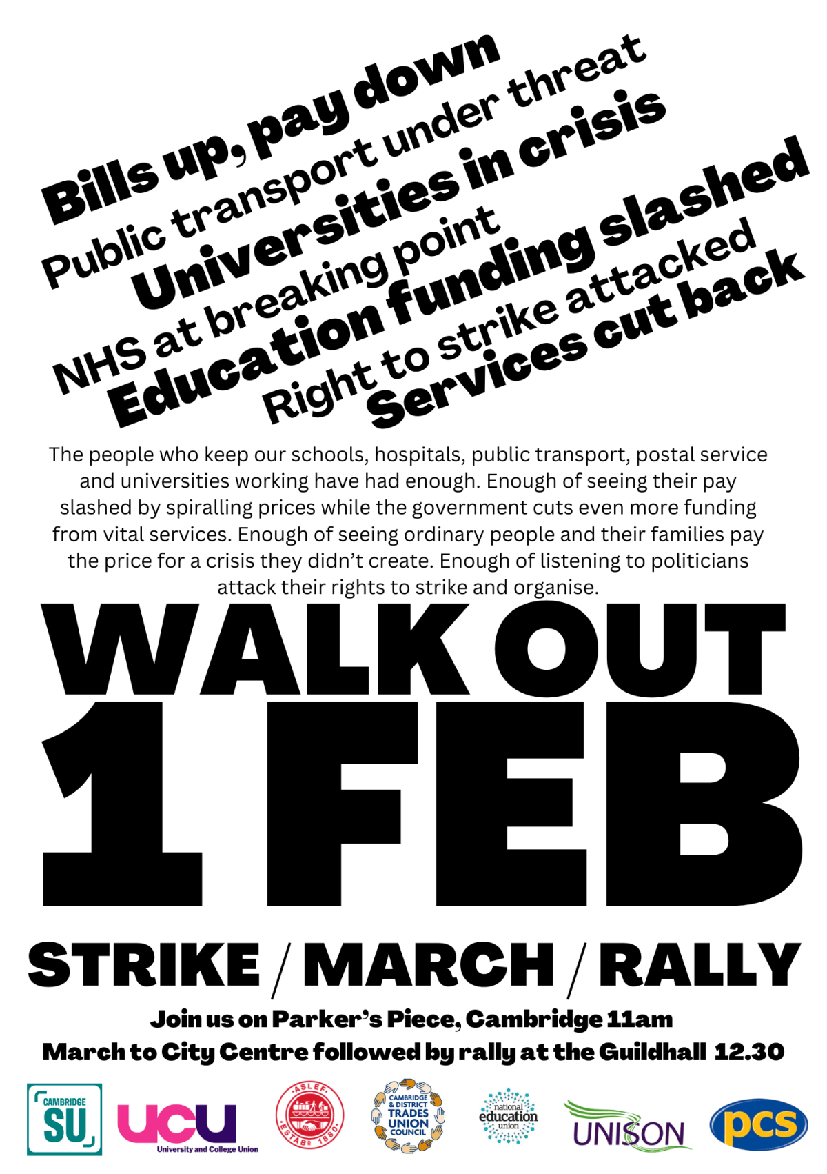 STRIKE: Wednesday, February&nbsp;1st